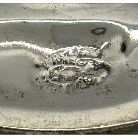 Vintage Taxco Mexico Silver-Tone & Abalone Inlay Cuff Bracelet Size 6.5 - Picture 8 of 9